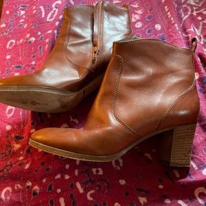 J.crew brown ankle boots